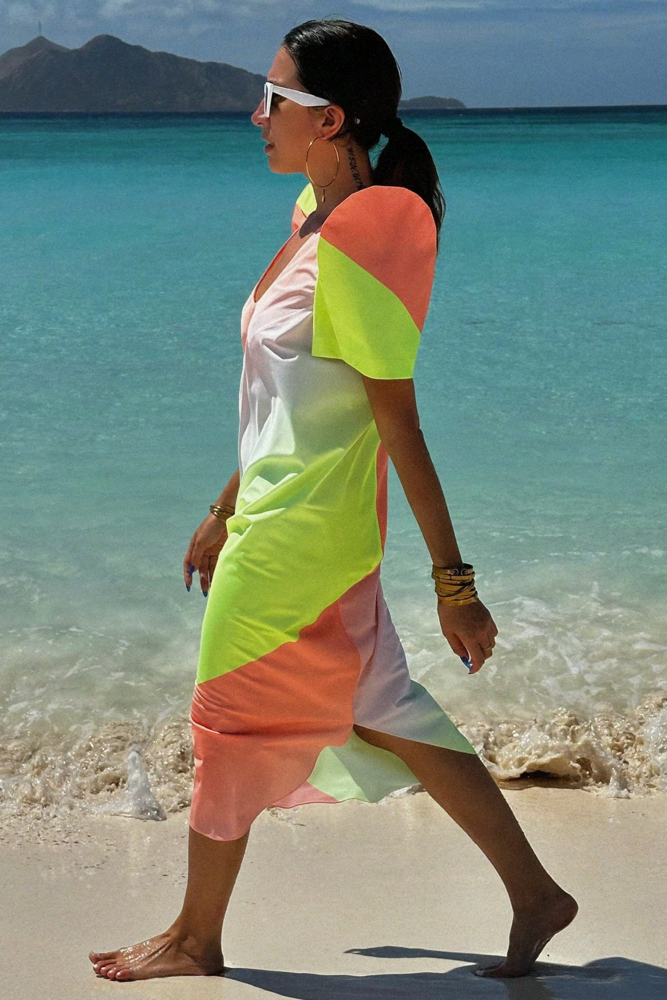 Bias Cut Column Terno Dress