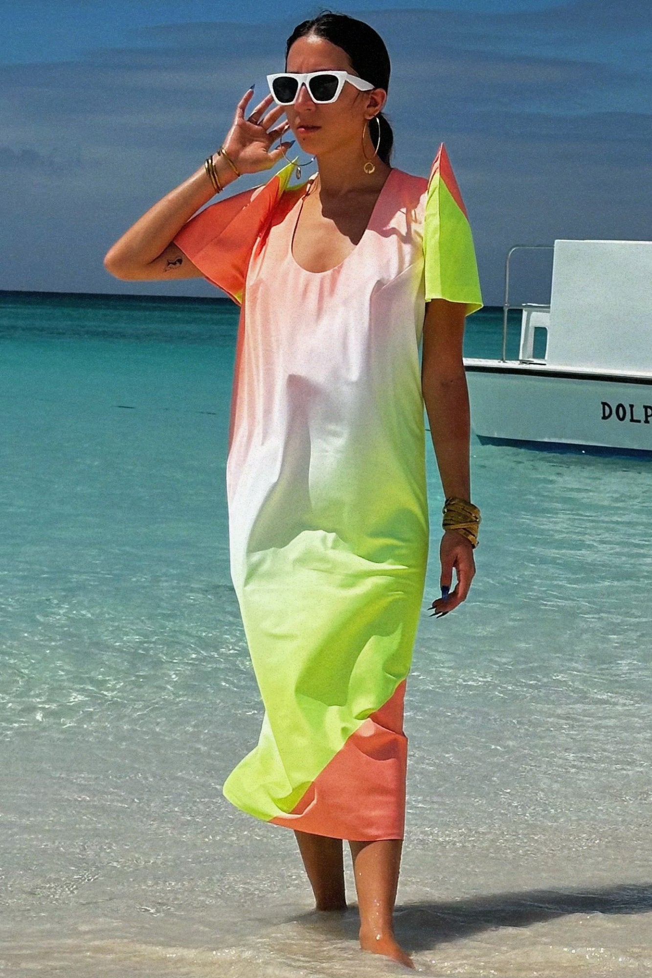 Bias Cut Column Terno Dress