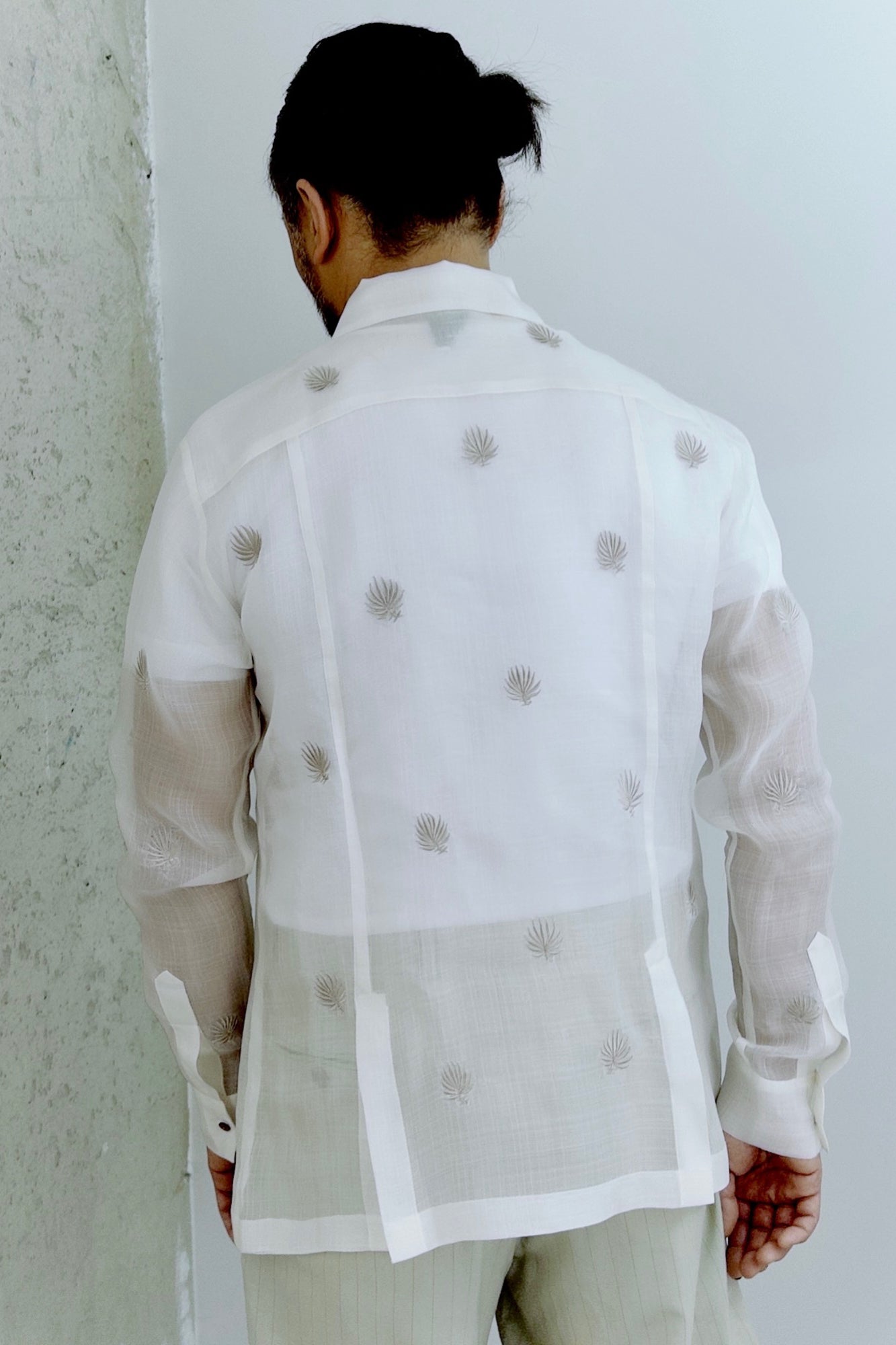 Long-Sleeves Gardan Barong (Scattered Anahaw)