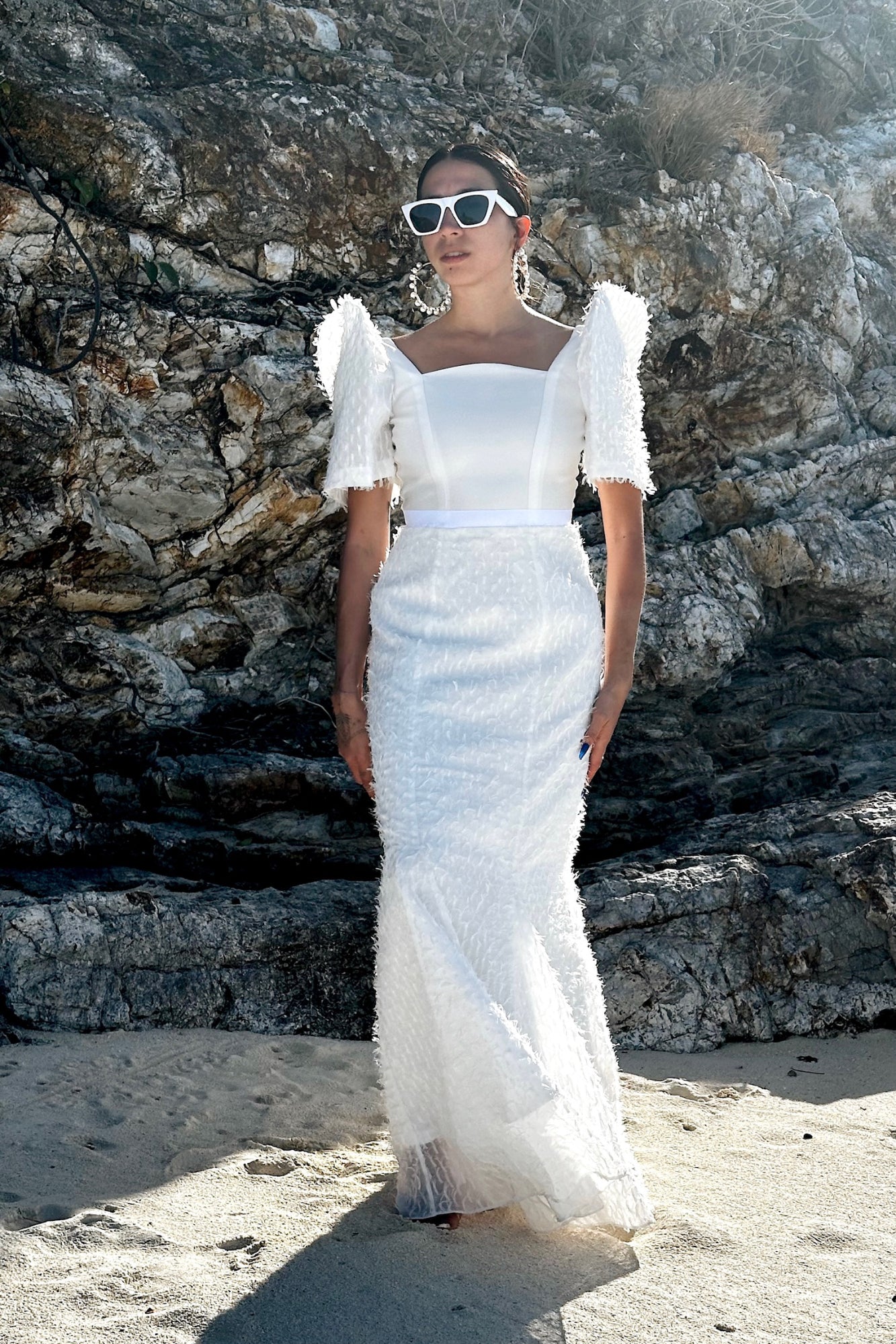 Arched Neckline Mermaid Terno Gown