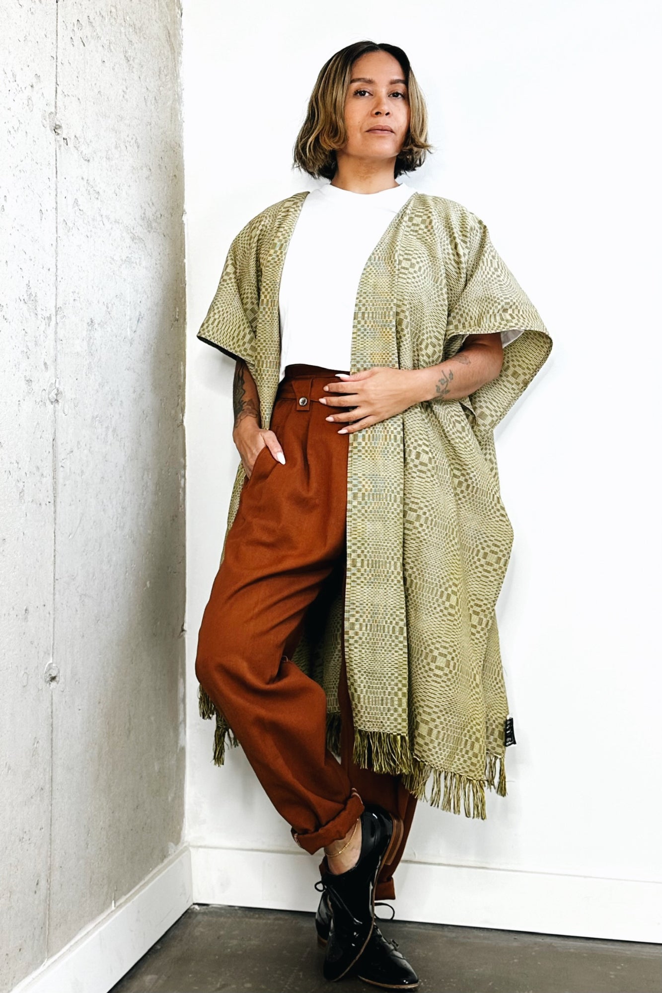 Unisex Handloomed Binakol Poncho Wrap