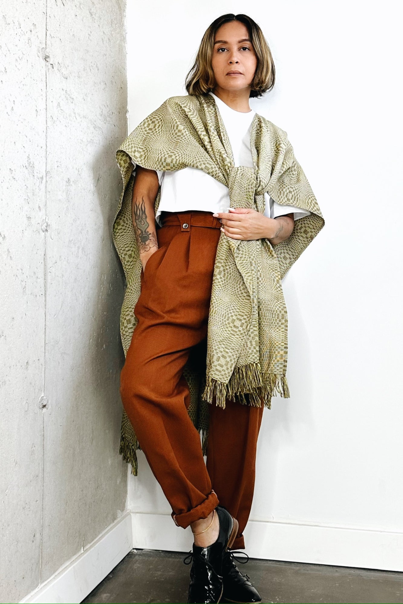 Unisex Handloomed Binakol Poncho Wrap