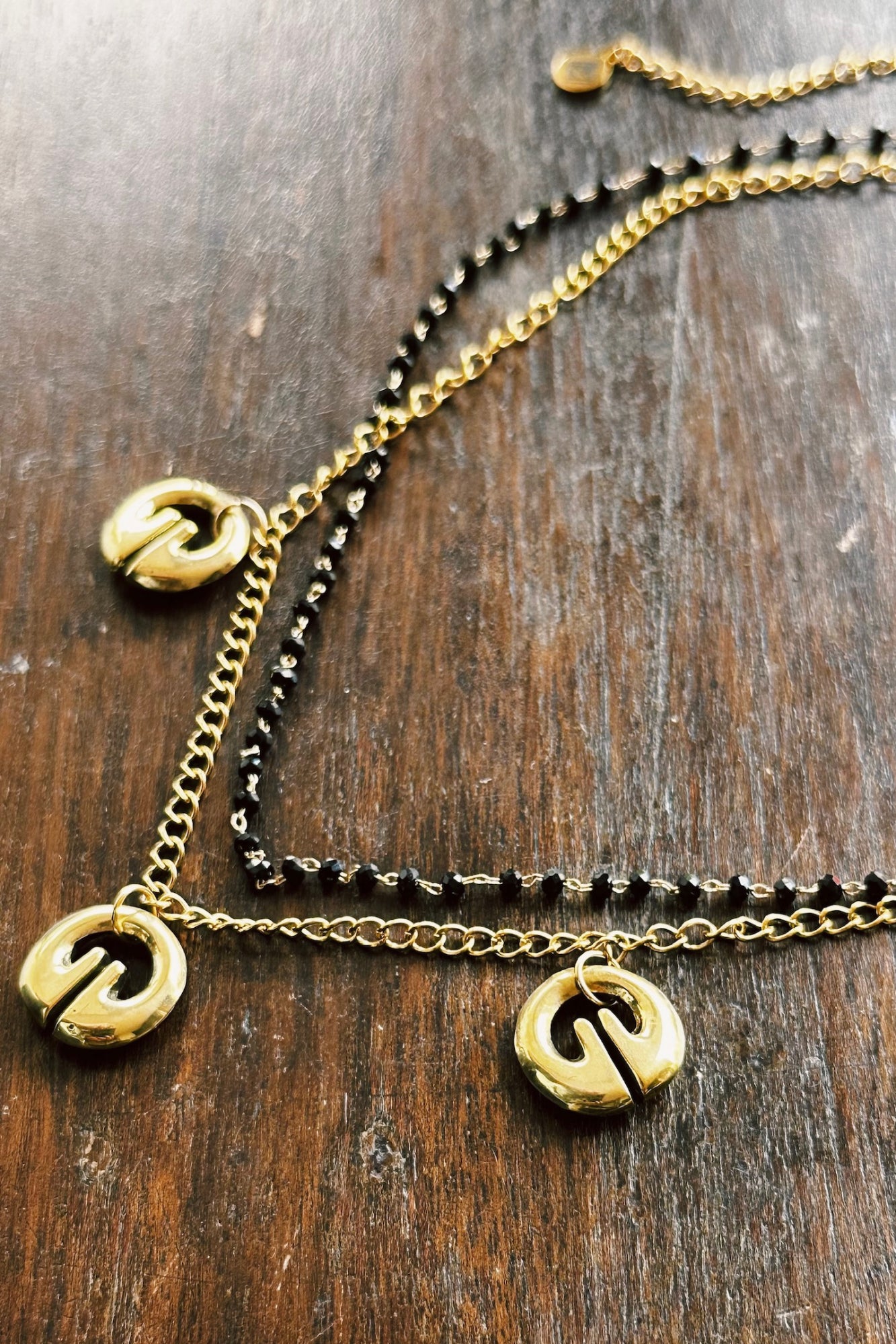 Triple Lingling-o Double Chain Necklace