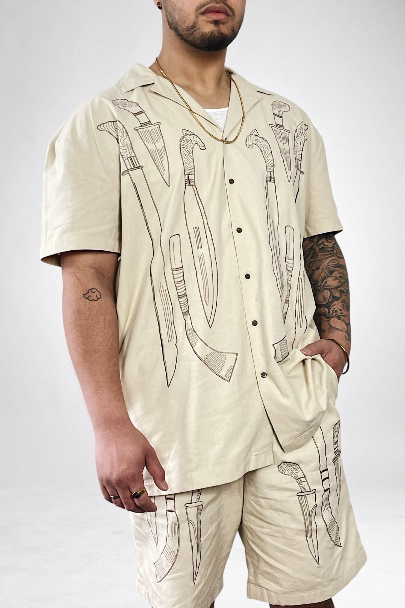 Unisex Bowling Barong and Shorts Set