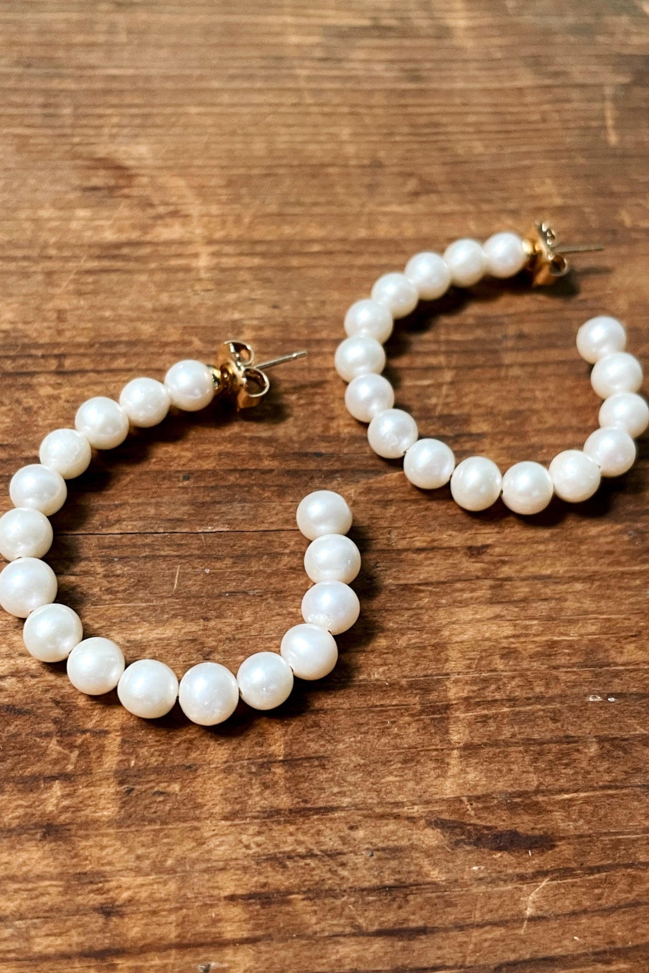 Freshwater Palawan Pearl Loop Earrings