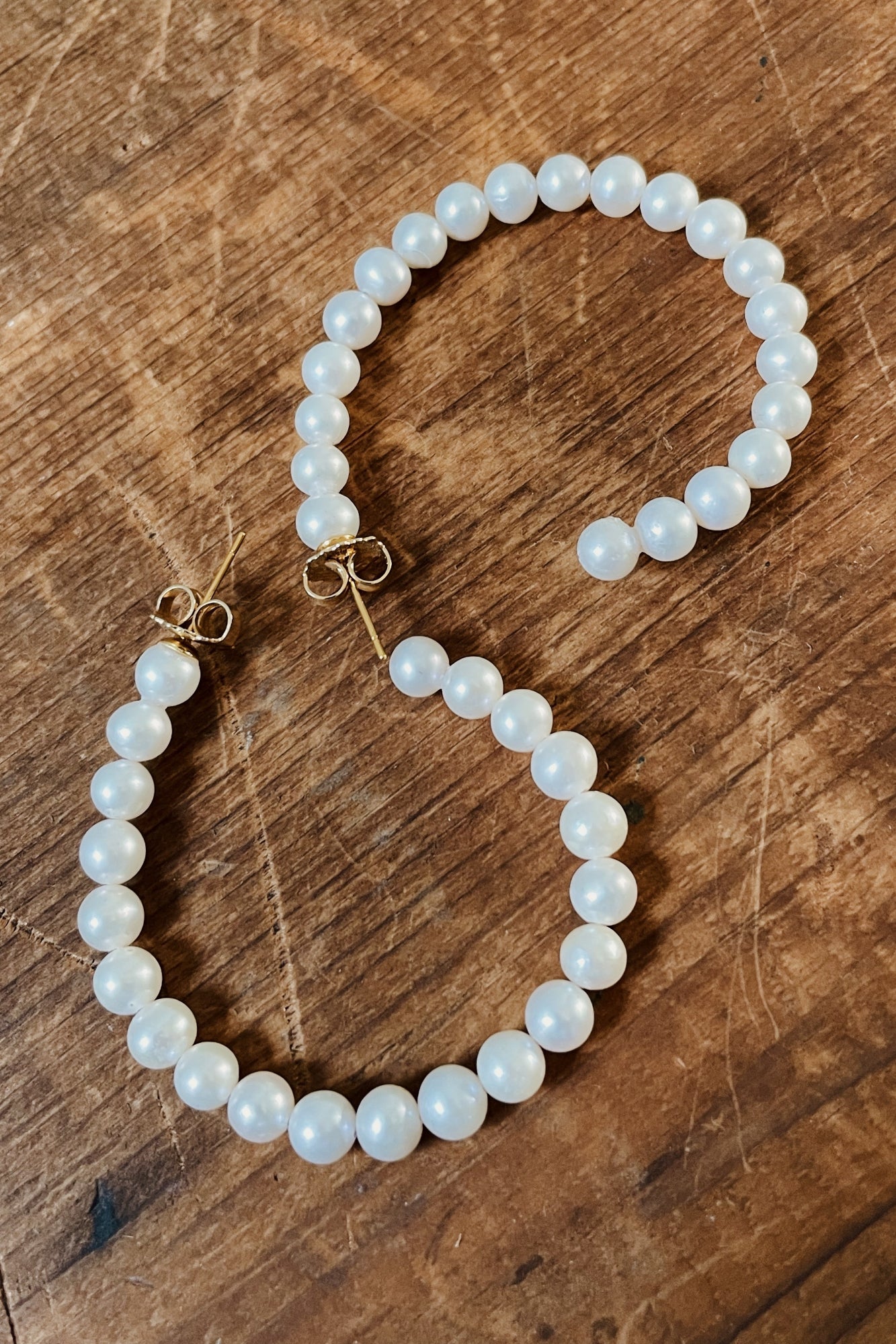 Freshwater Palawan Pearl Loop Earrings