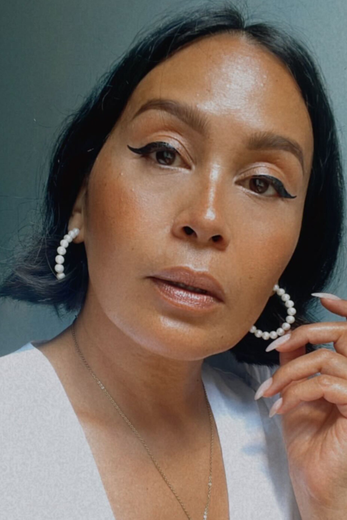 Freshwater Palawan Pearl Loop Earrings