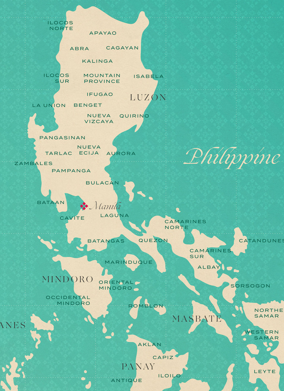 CMANGO Design Map of the Philippines, Classic, Detail