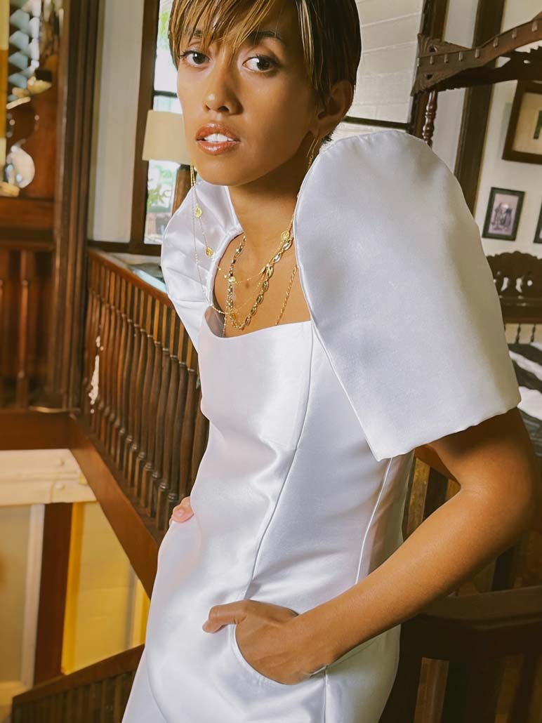 Shoulder Sheath Terno Dress