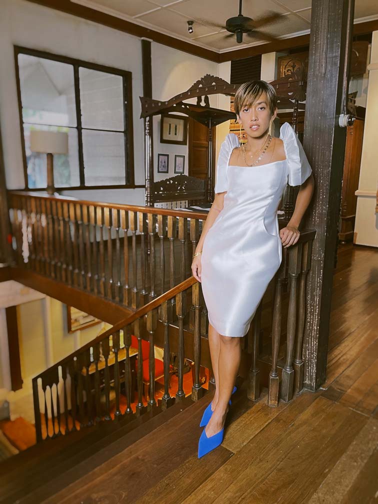 Shoulder Sheath Terno Dress