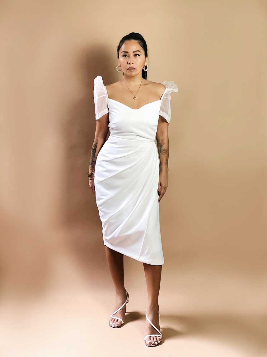 Drape Front Terno