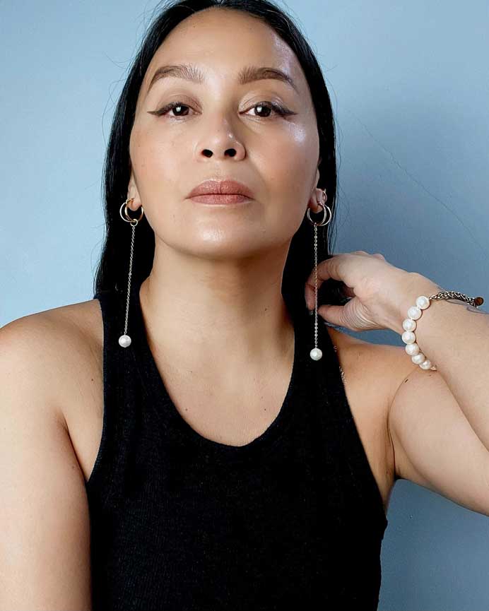 Unisex Half Braid Chain Half Freshwater Palawan Pearl Bracelet