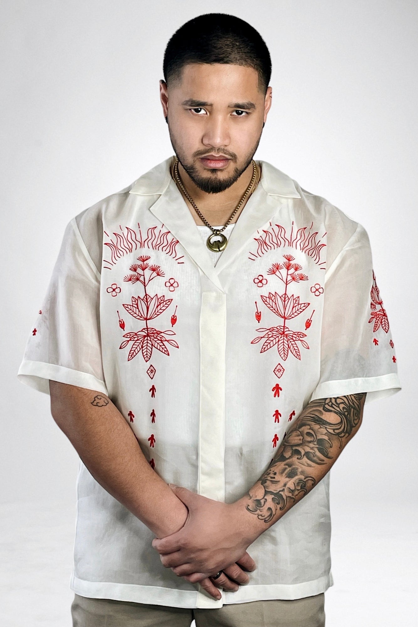 Unisex Short Sleeved Barong (Kontra Katatagan)