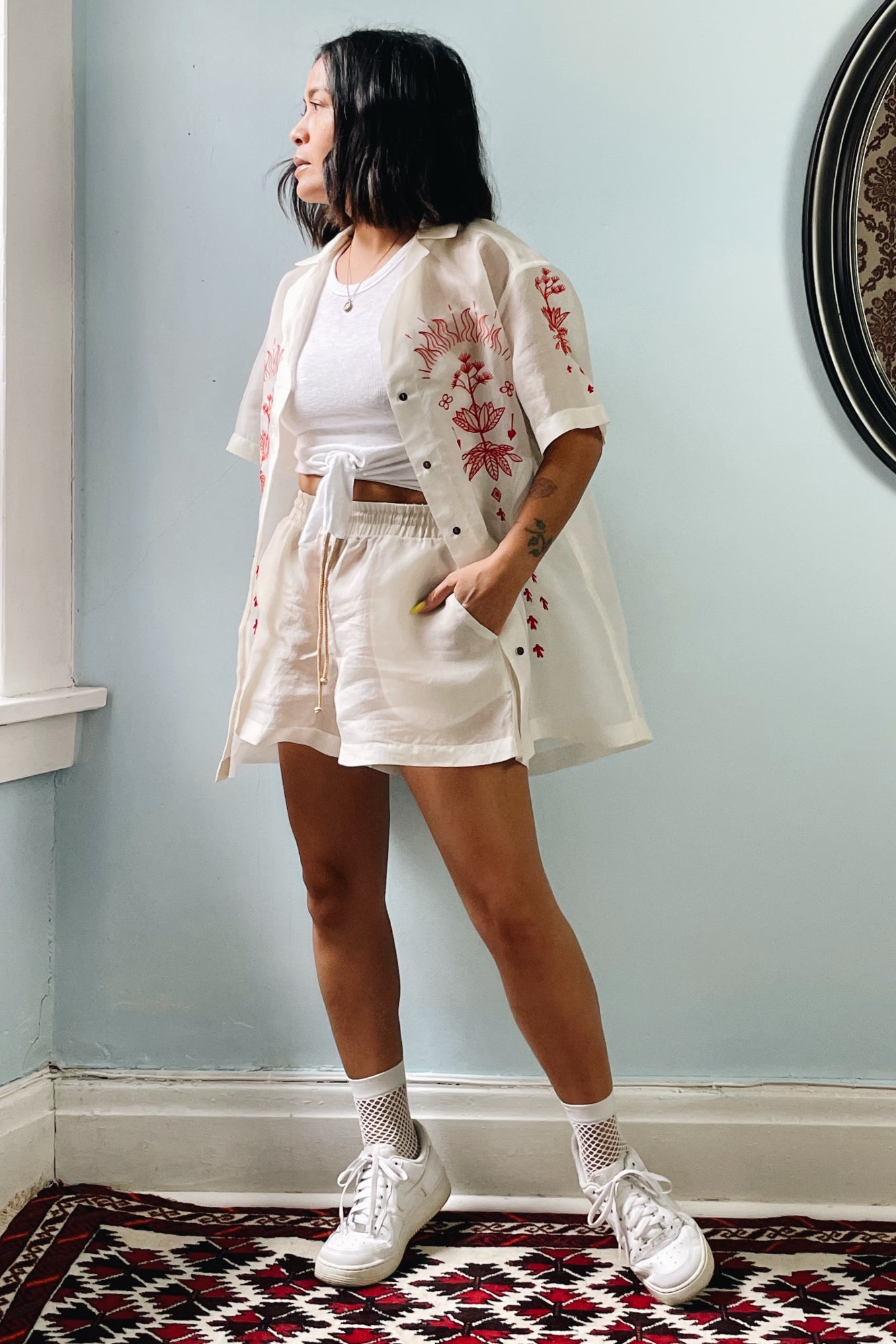 Unisex Short Sleeved Barong (Kontra Katatagan)