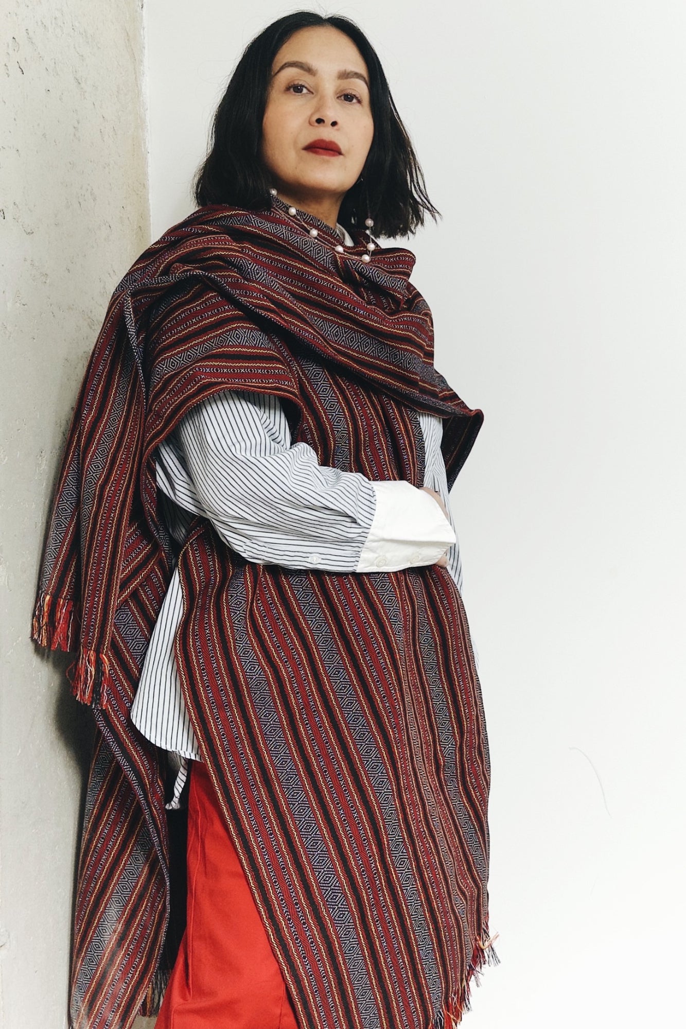 Unisex Handloomed Poncho Wrap (Hinulgi)