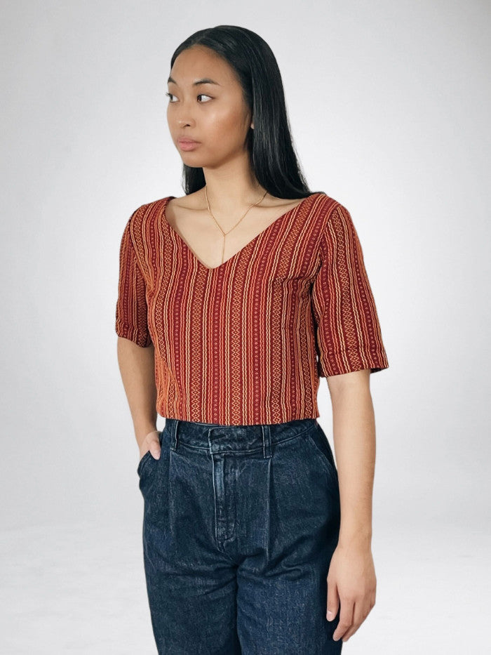 Handloomed Cordi Tee (Kalinga-Inspired Weave)