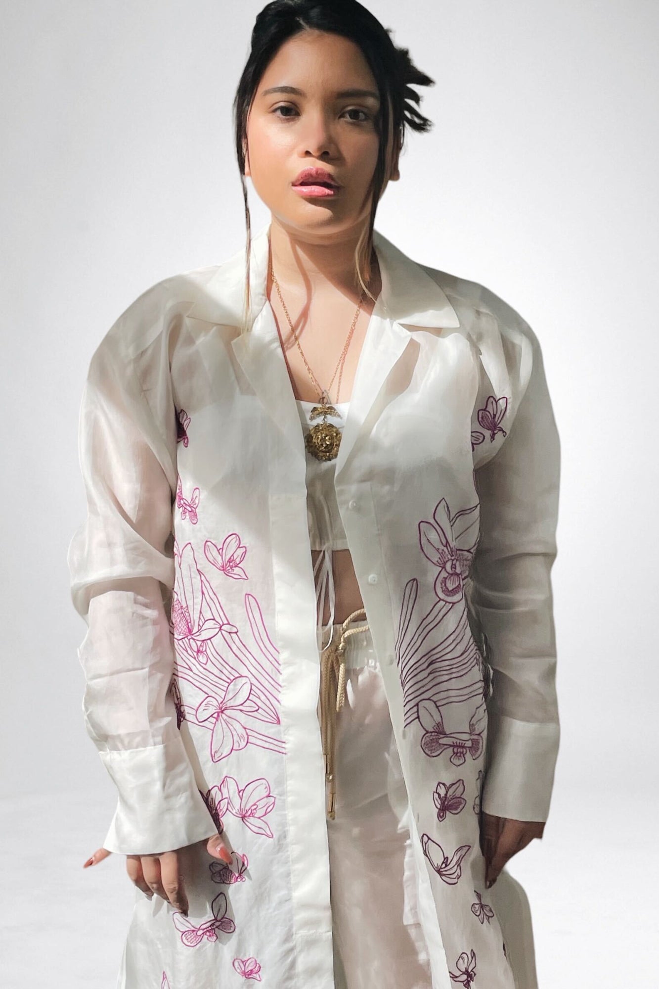 Barong Shirt Dress (Waling-Waling)